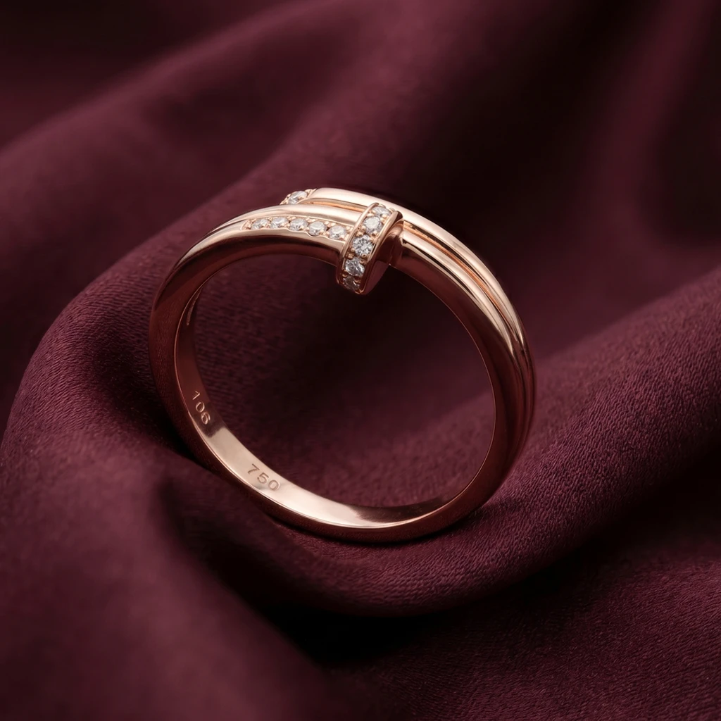 Industrial Chic Pavé Nail Ring