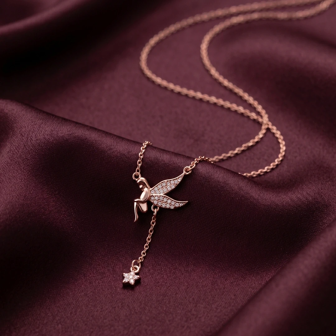Fairy Star Drop Pendant and Chain
