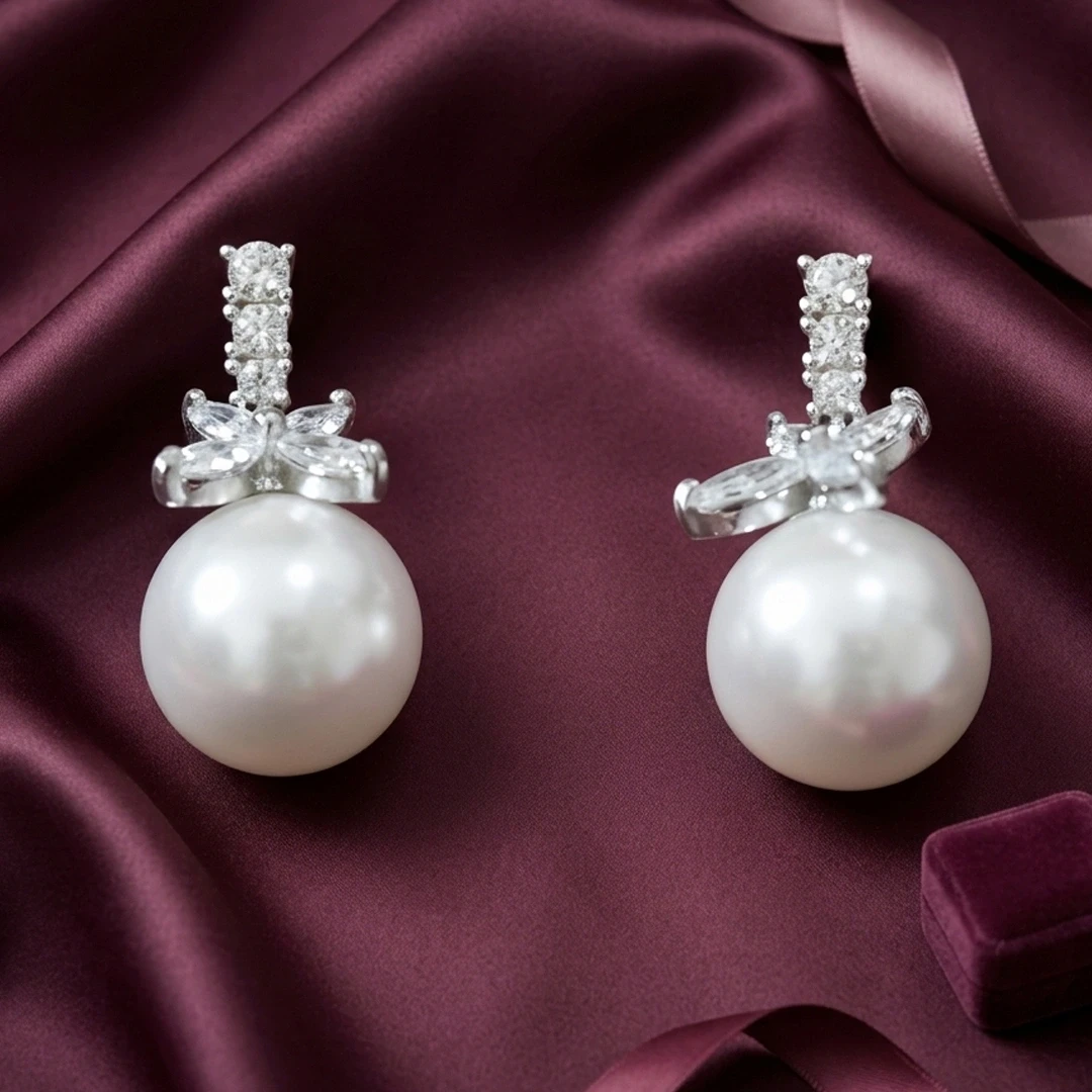 Pearl & Marquise Butterfly Drops
