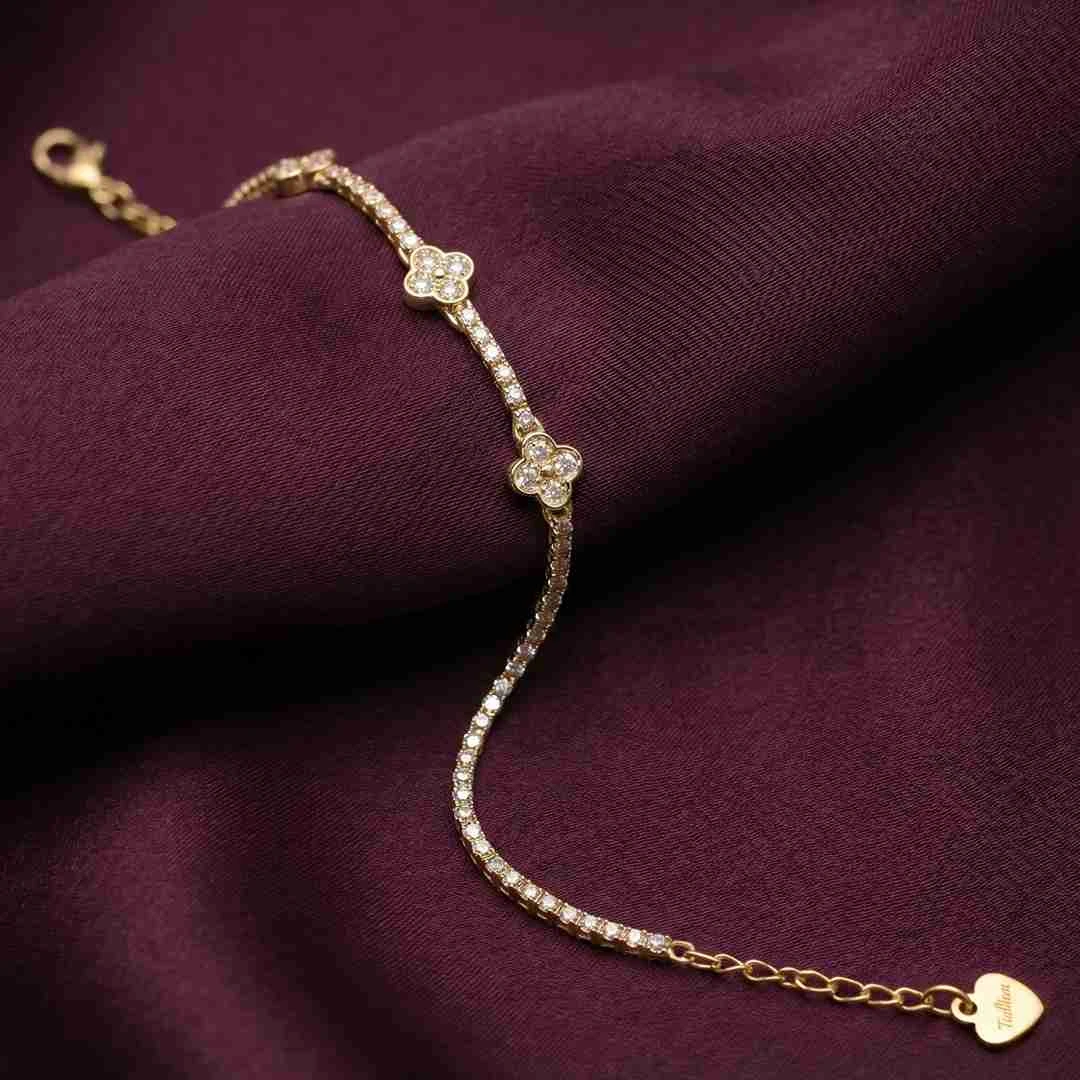 Radiant Clover Tennis Bracelet