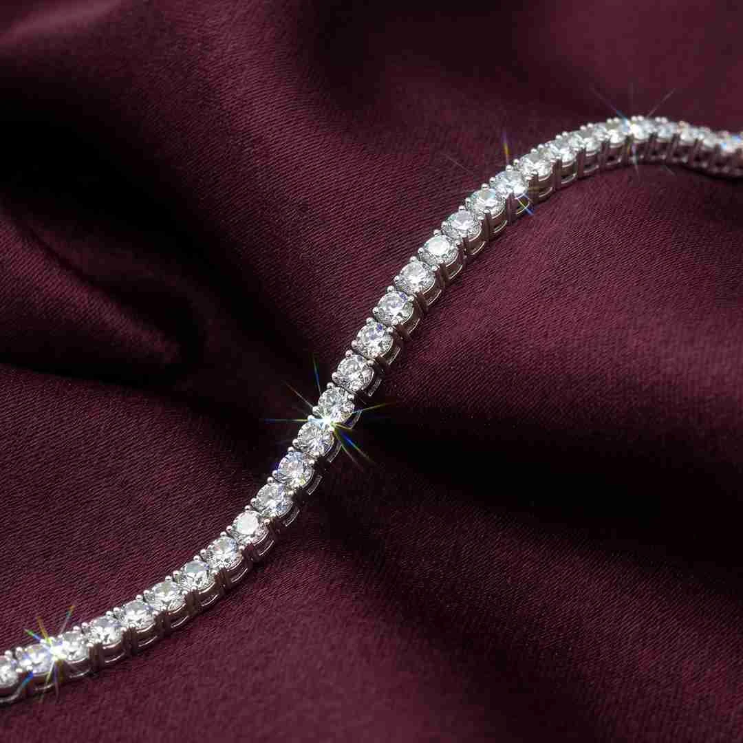 Timeless Elegance Sparkling Stone Tennis Bracelet