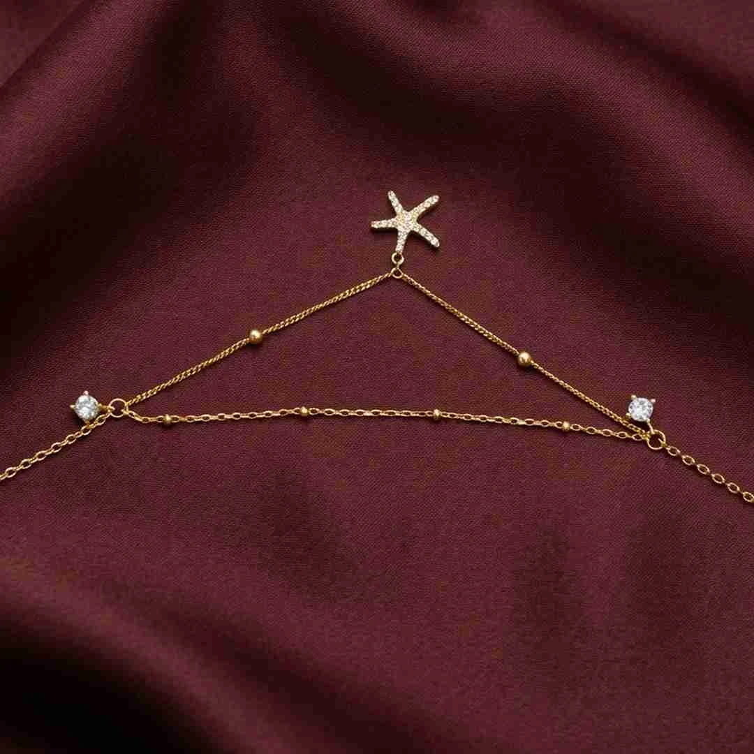 Starfish Layered Anklet