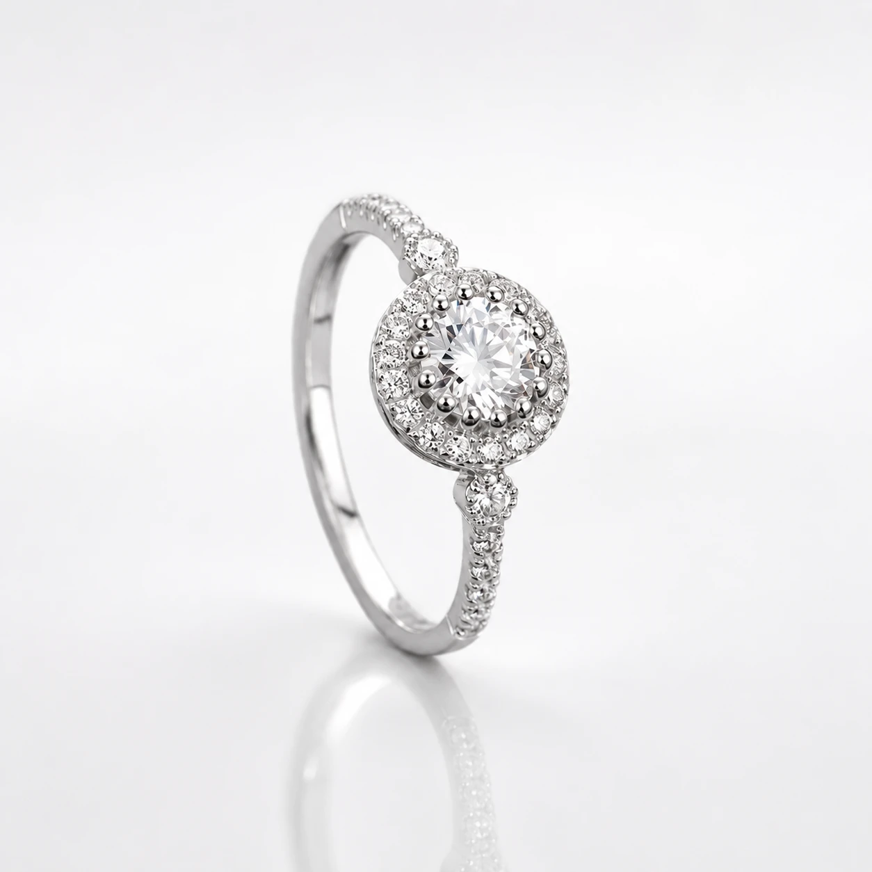 Round Halo Ring