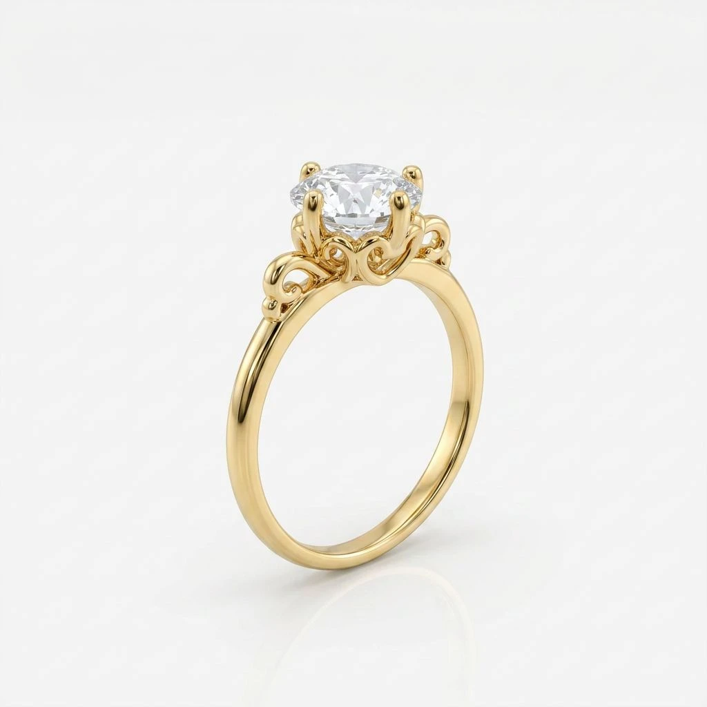 "Seraphine" Solitaire Ring