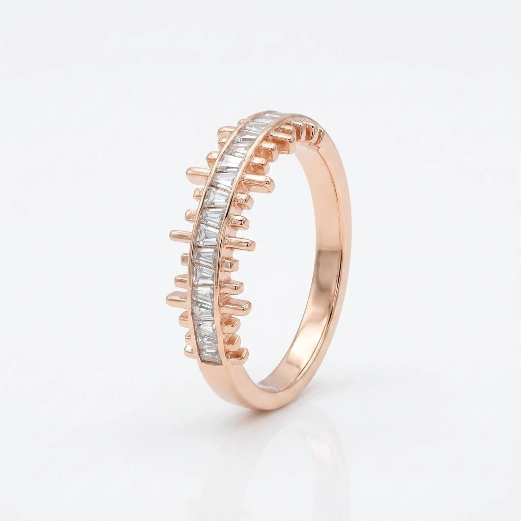 "Skylar" Baguette Eternity Band