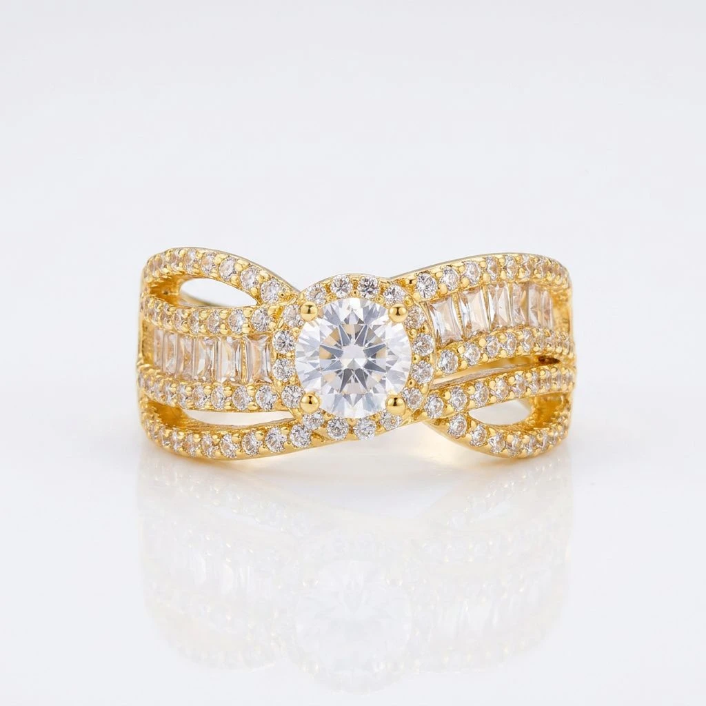 "Infinity Bloom" Multi-Row Halo Ring