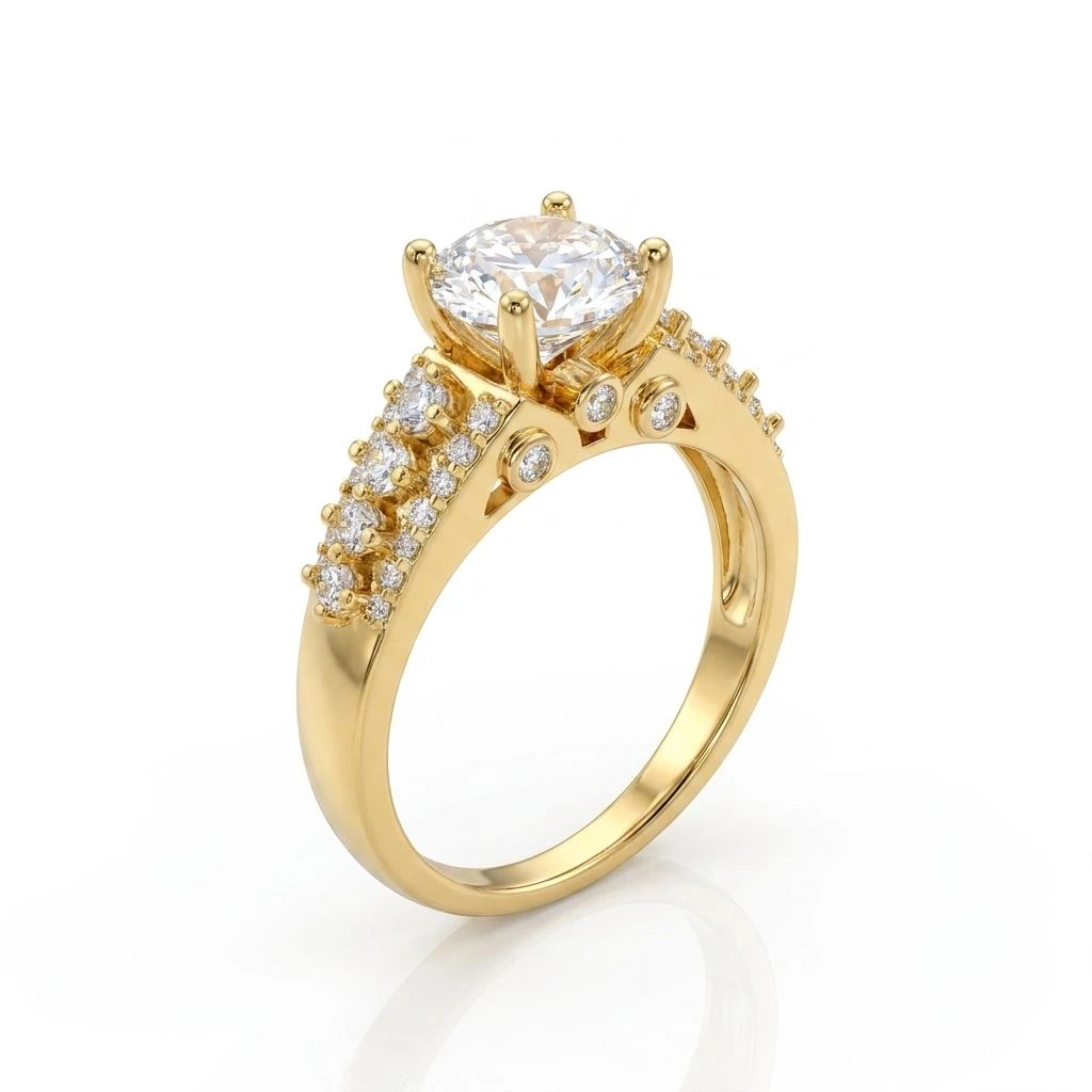 "Valentina Bezel Cluster Ring"