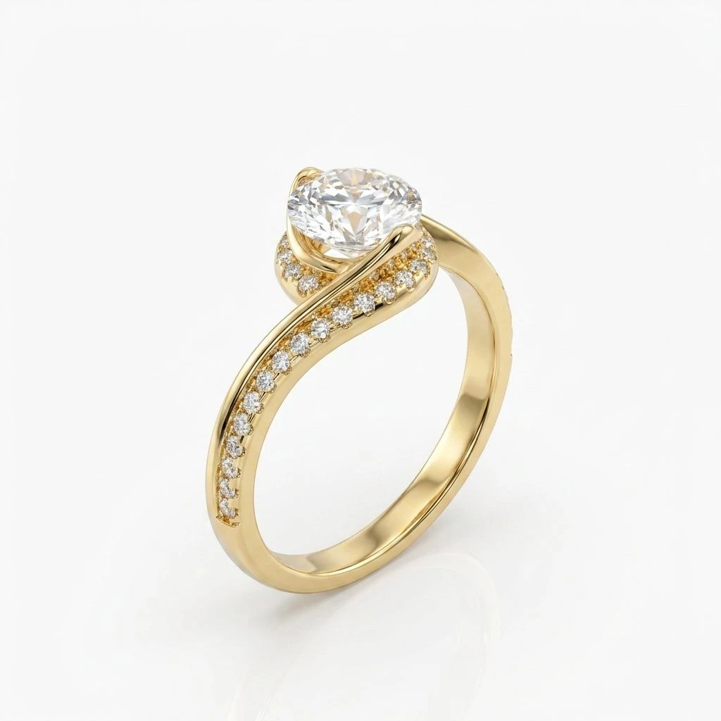 "Serenity Wrap Swirl Ring"