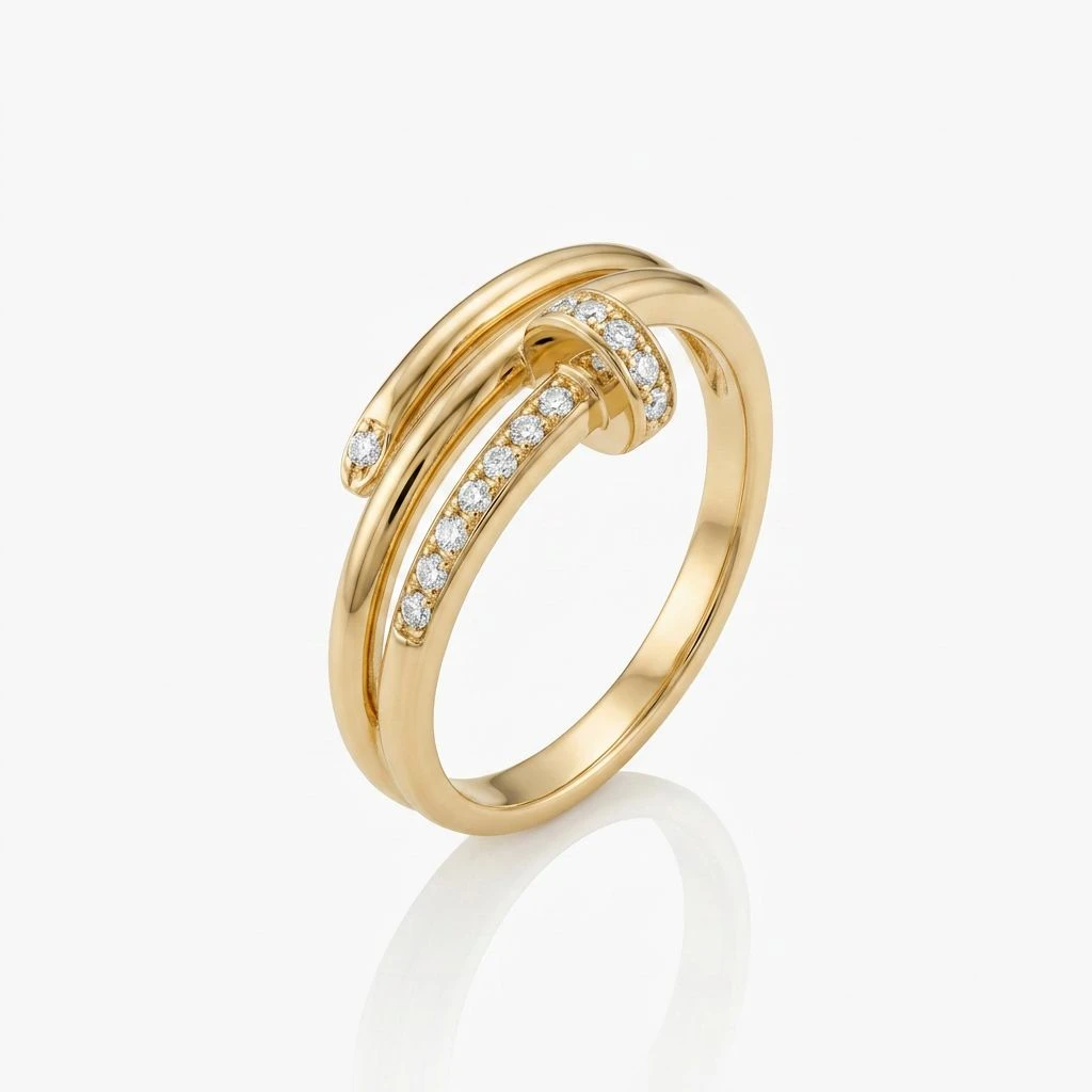 "Nova Wrap Nail Ring"