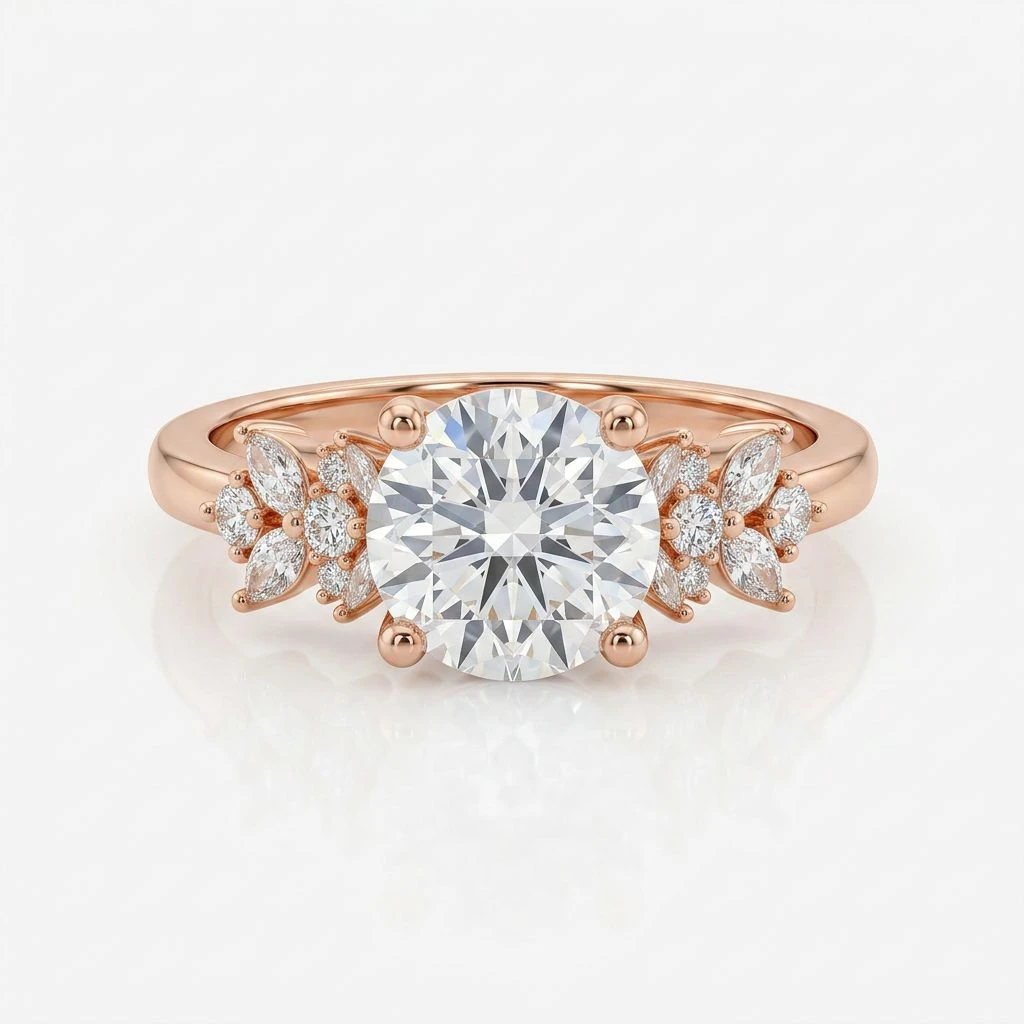 "Wildflower Cluster Ring"