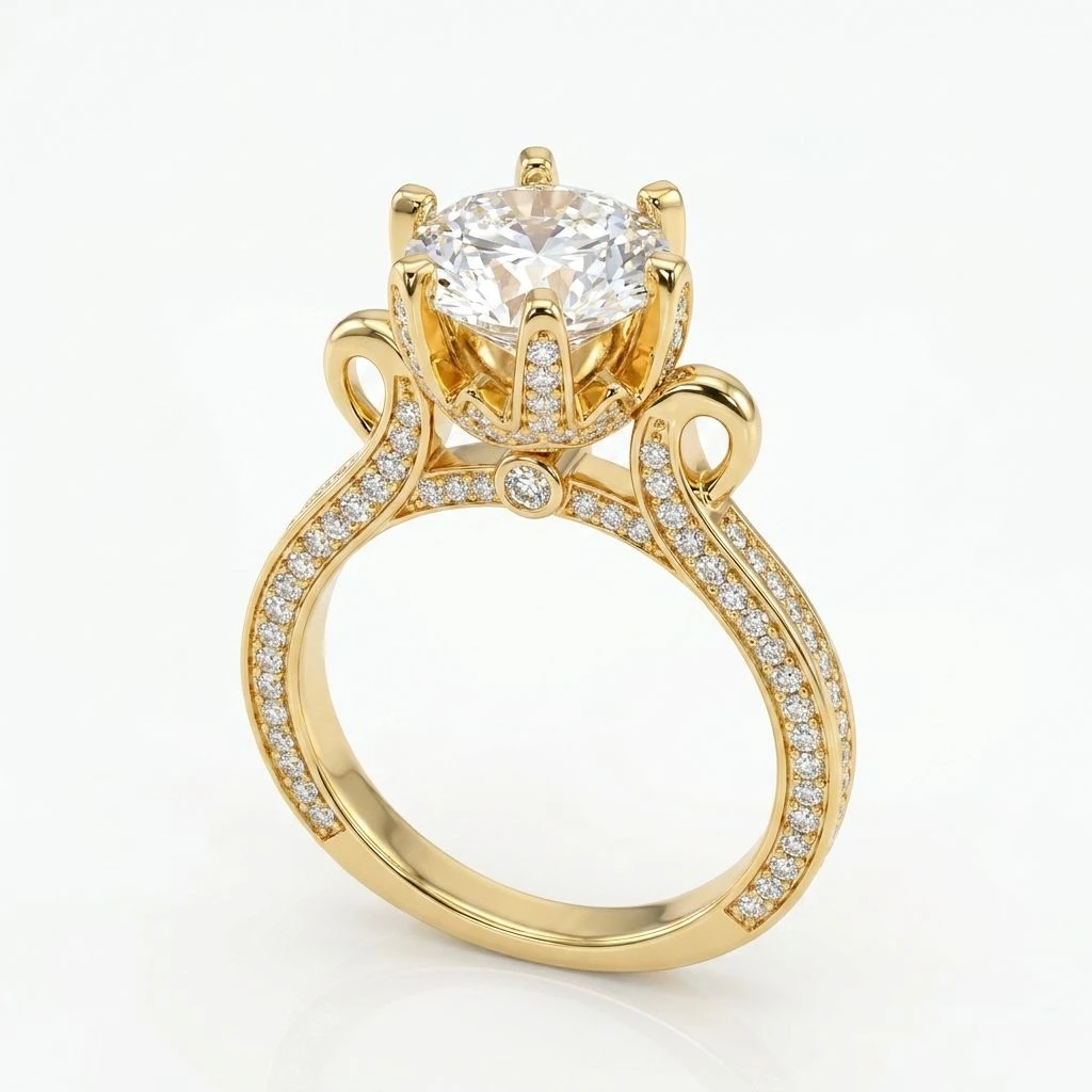 "Baroque Elegance Ring"