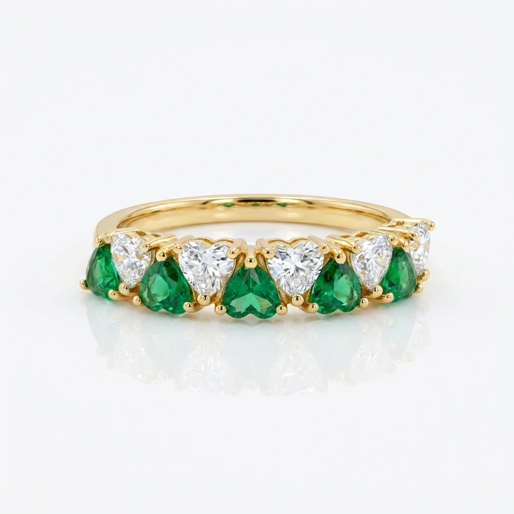 "Hearts of the Emerald Isle" Ring