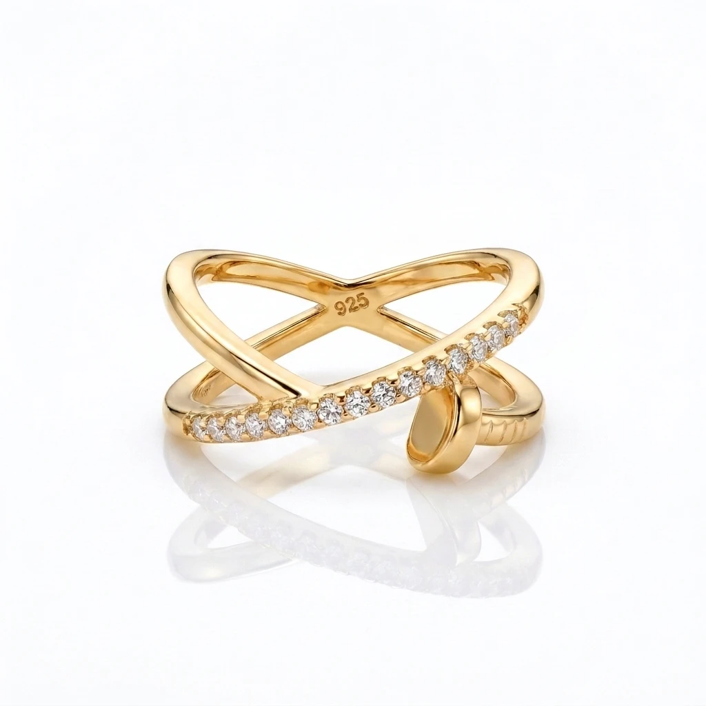 Crisscross Knot Ring