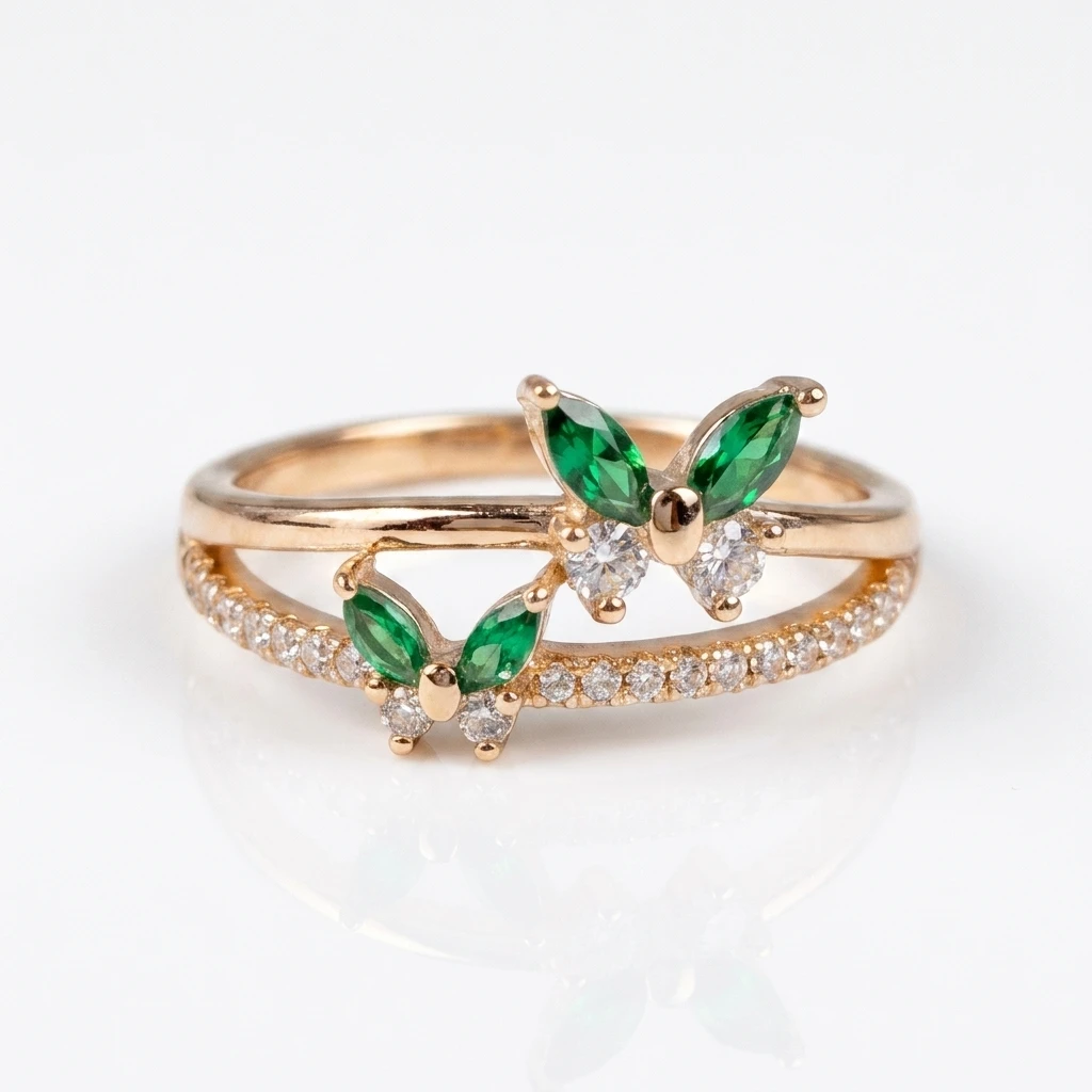 "Wings of Grace" Butterfly Duo Ring
