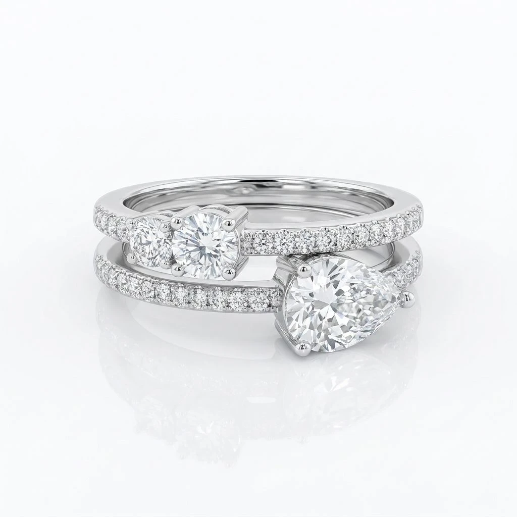 Arafine Interlock Duo Ring