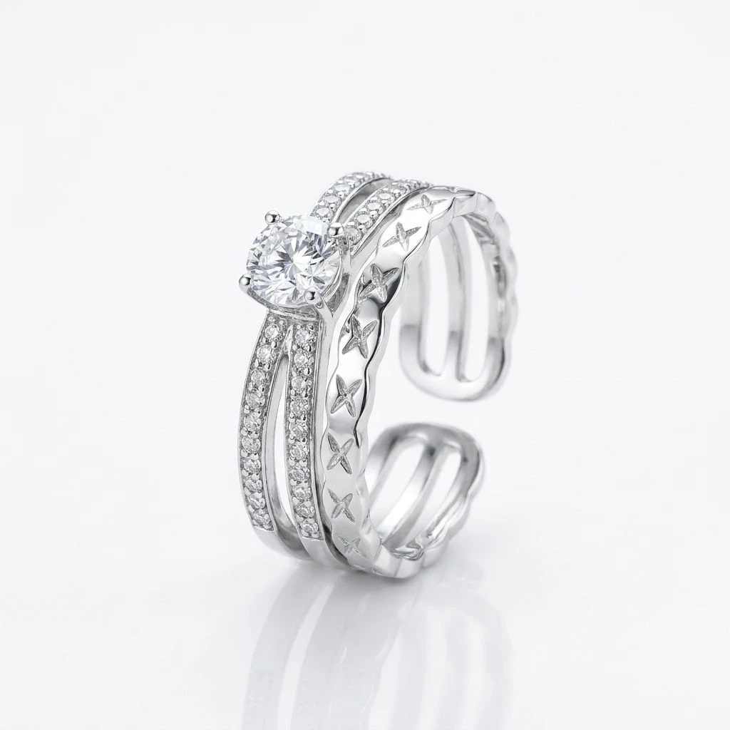 Arafine Trinity Wrap Ring