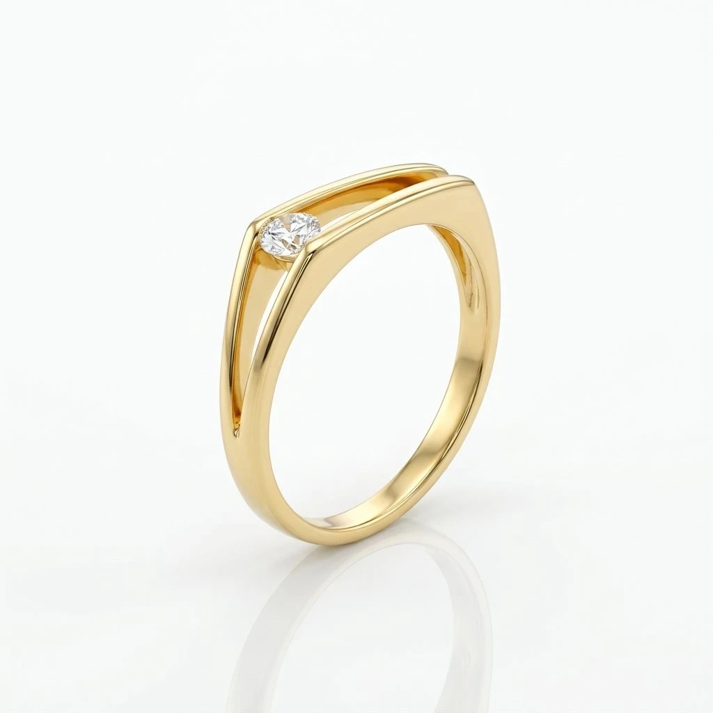 Aria Split-Shank Solitaire Ring